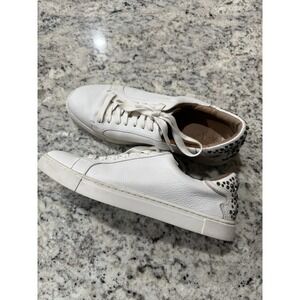 FRYE IVY Studded Women's Size 10 White Leather Sneakers Excellent